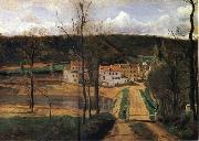 Corot Camille The houses of cabassud oil painting picture wholesale